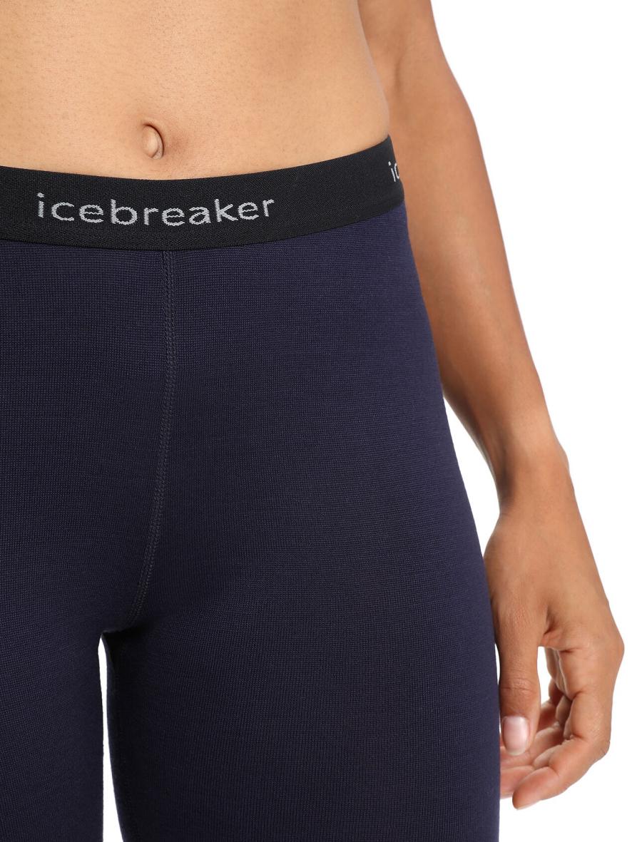 Icebreaker Merino 260 Tech Thermal Leggings Naisten Base Layers Laivastonsininen | FI 1924VRWD